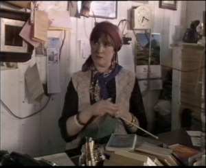 The woman in the shop is quite friendly