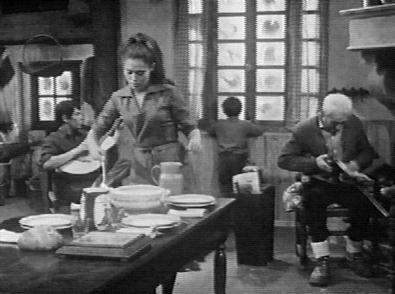 Angelina prepares a meal