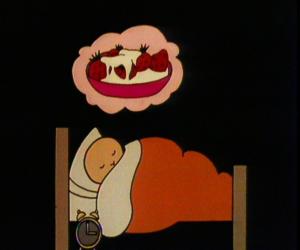 He's dreaming of strawberries