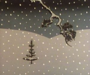 It is Christmas Eve and snowing