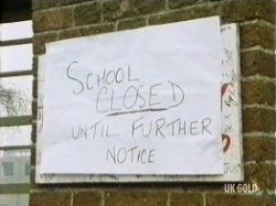 Nicky's school is closed until further notice