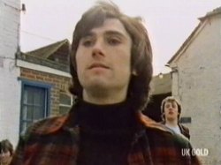 A stone throwing yob outside a pub