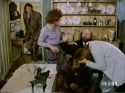 Margaret scolds Mr. Gordon who in turn attacks her