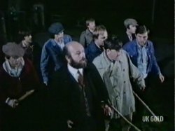 Mr. Gordon and his men circle the evil