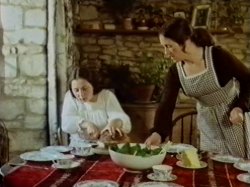 Nicky and Mary have some food together and talk about old times