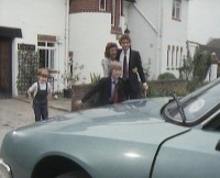 Dad's new car is here