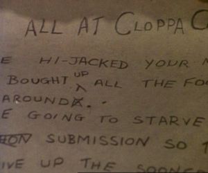 A note for the King and Queen