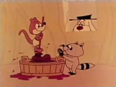 Muskie and Tycoon making drink