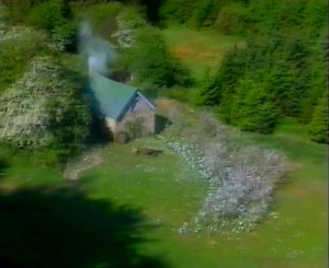 A flower cottage on the other side of the mountain
