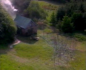 Gwyn and Nia arrive at the Flower Cottage