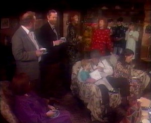 Mrs. Llewelyn can no longer stay at the flower cottage as the roof was ripped off in the struggle between Gwyn, Nia and the pale children