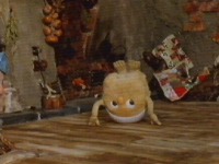 Pootles standing on his head