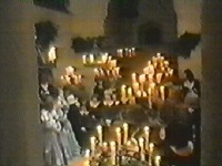 The church mass is a splendid event