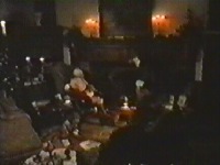 Granny, Tolly and the children all sit down ot listen to another story