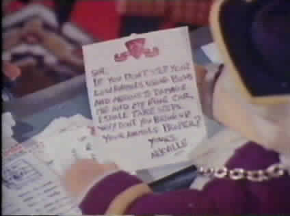 The insulting letter