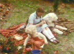 Lizzie and Toby are outside