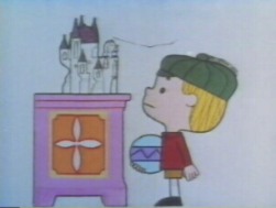 Sam is looking at a sad Princess trapped in a castle