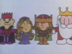 The nasty King will not let the Prince marry the Princess