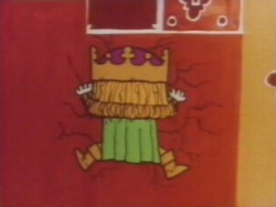 The Prince tries hard to gain entry to the castle