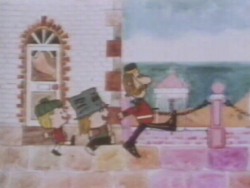 Both he and Sam join in the march