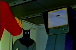 The test uis being watched by hooded bad guys