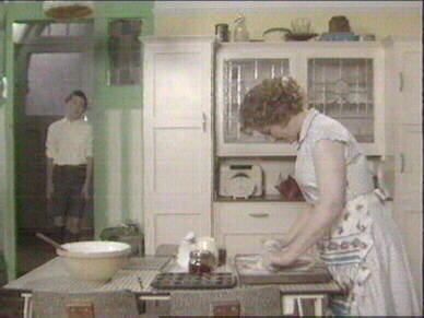 Tom returns to the kitchen