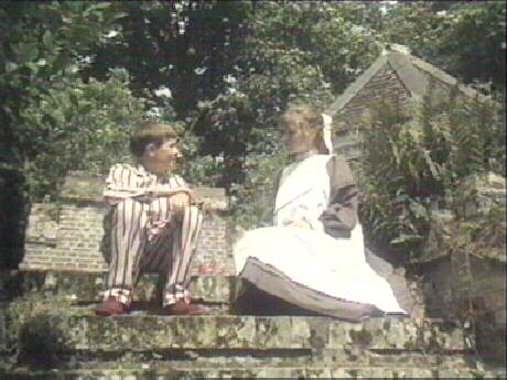 Hatty can see and hear him but the others cannot