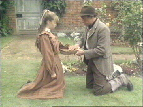 Abel asks Hatty to promise not to climb the wall