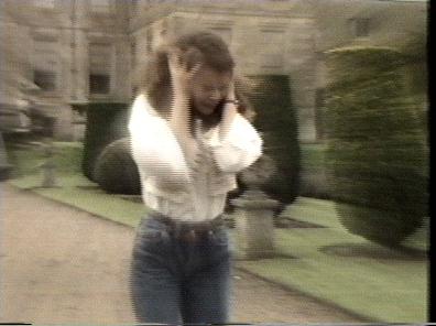 She heads for the moondial