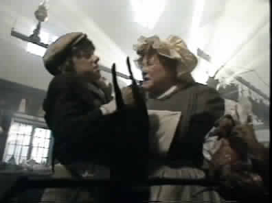 Tom being hurt by the evil cook