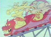 Noah and the animals on the Rollercoaster