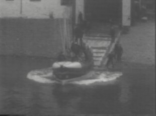 The lifeboat is afloat