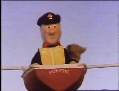 Bill rowing to the mainland