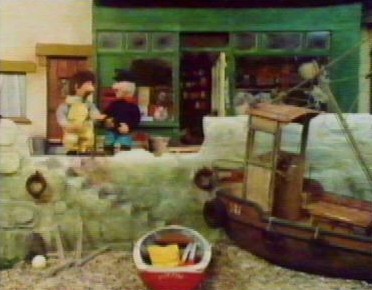 Outside Stone's shop