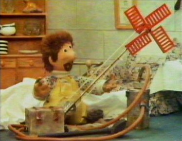 Cromarty with his wind powered cleaner