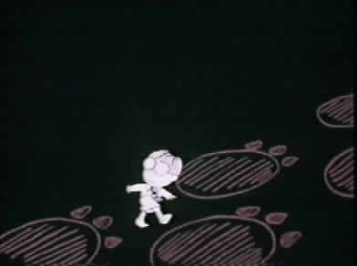 Large foot prints but who do they belong to?