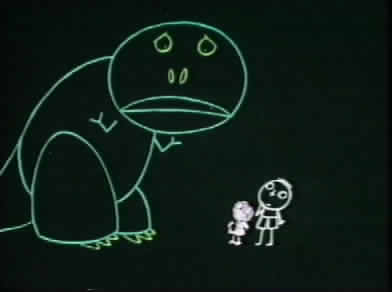 A very naughty dinosaur