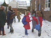 Back at school it has been snowing