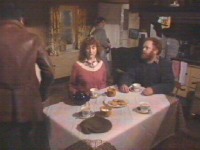 They leave when Mrs Davies is pinched