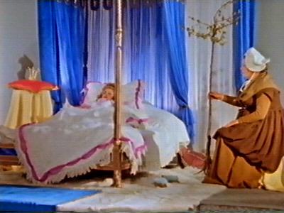 The Princess sleeps along side the tree