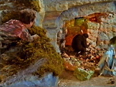 The angry dwarf watches from above