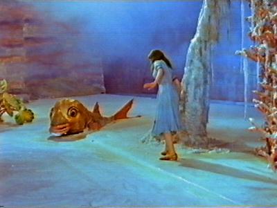 The Princess rushes to help the stranded fish