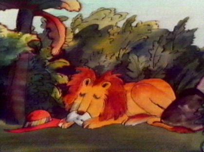 The (not harming anyone) lion