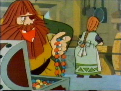 Halva showing off all his takings to his wife