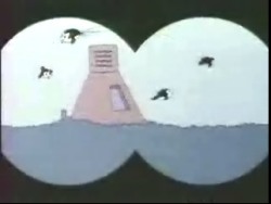 They spy the craft and friends