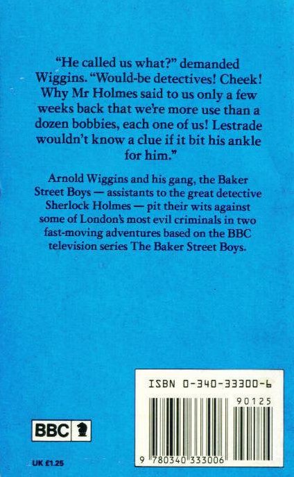 The Baker Street Boys book cover rear