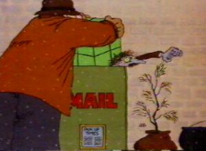 The thief tries to steal the cauldron